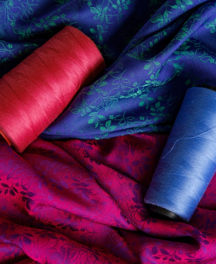 Vải lụa Jacquard